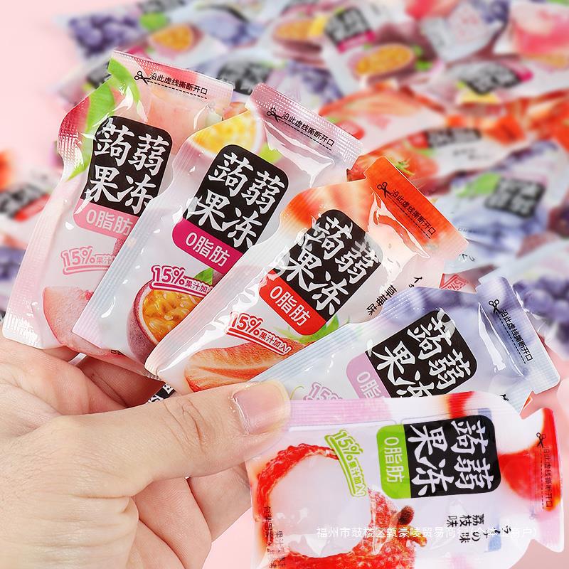 葡网红蒟蒻果冻休闲零食草莓水果味百香果办公室-阿里巴巴