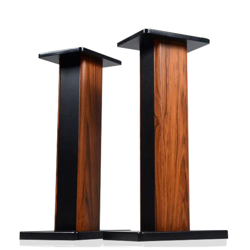 笙音响支架木质书架音箱脚架卡包环绕音箱架落地架子可灌沙