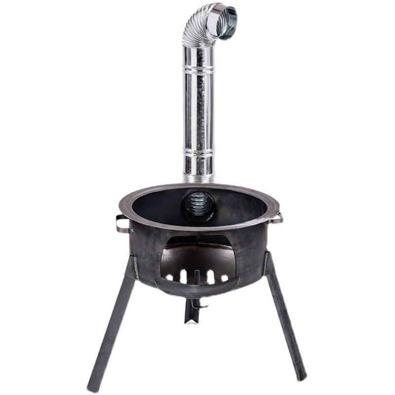 农村柴火灶家用地锅灶台可移动大锅台无烟户外烧木柴猛火灶柴火炉