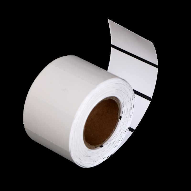批发热敏空白黑标标价签纸服装卷筒吊牌白色卡纸50*30 80 38 40