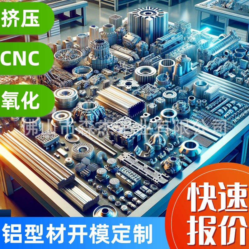 生产厂家工业铝合金铝型材开模定制挤出CNC加工框架外壳定做