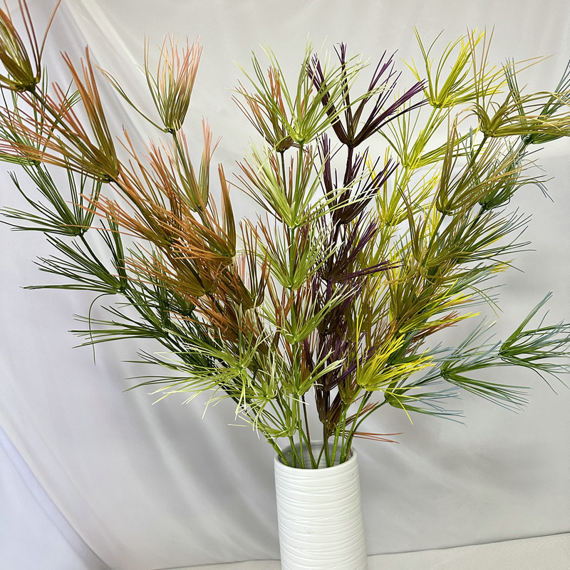 Bamboo Peak Simulation Green Plant Landscape Flower Arrangement Asparagus Fern Leaves Pine Needle Mori Style Wedding Flower Arrangement Gardening Decoration