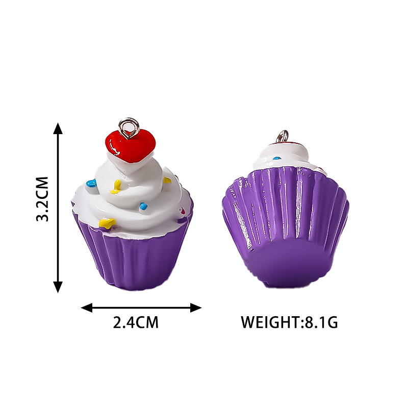 New Resin Accessories Candy Color Three-Dimensional Cake Candy Toy Series DIY Ornament Cream Small Cake Factory Wholesale