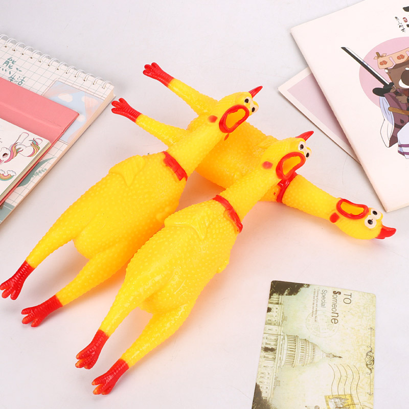 Screaming Chicken Vinyl Called Screaming Chicken Releasing Chicken Whole Person Trick Creative Sound Funny Dog Funny Cat Pet Toy Wholesale