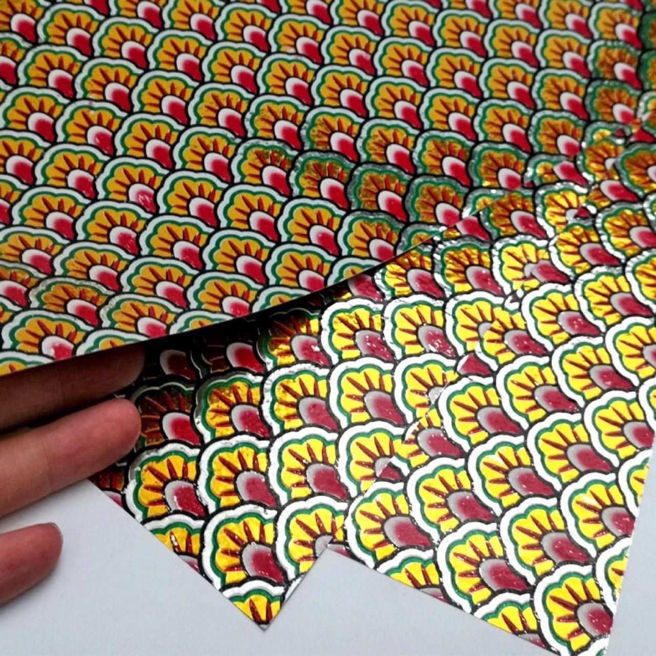 手工纸扎用品 铝纸龙身 铝龙鳞 鱼鳞 纸活装饰贴纸 龙鳞 龙身配件