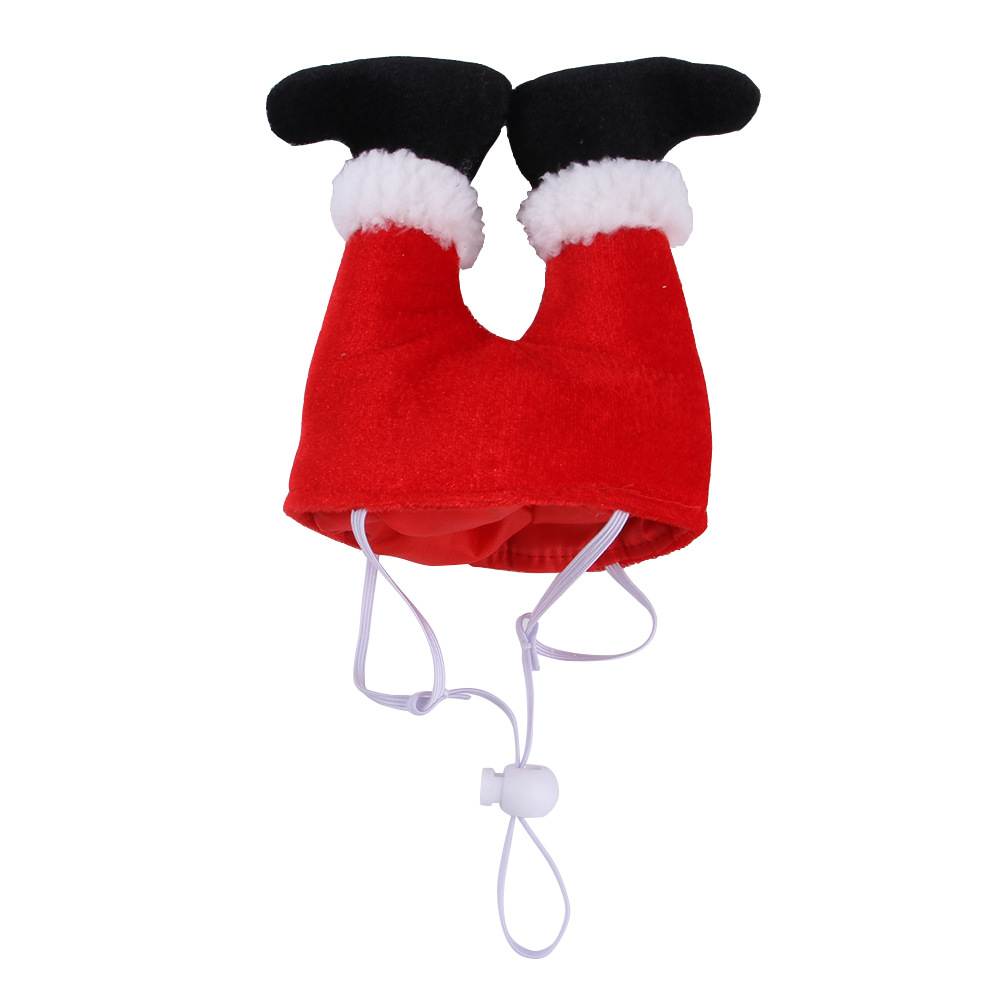 Factory New Pet Funny Christmas Clown Hat Dog Cat Christmas Ornaments Pet Headdress Supplies