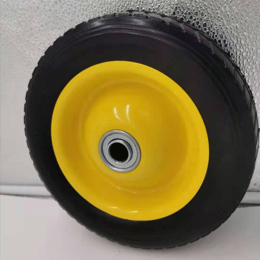 厂家销售8英寸橡胶空心轮子 发电机脚轮 手推车橡胶轮 仓货车轮