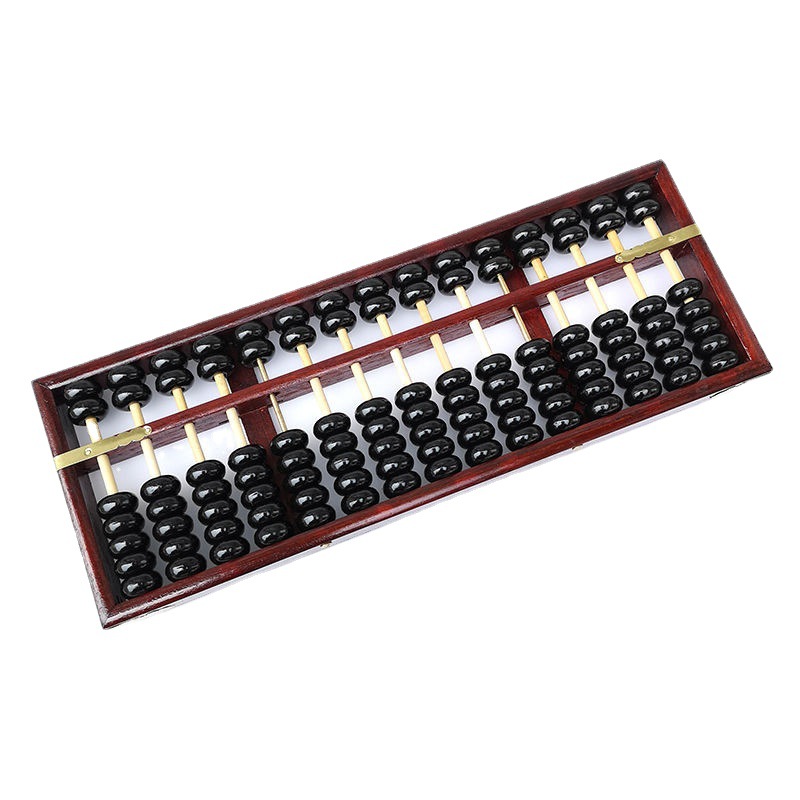 算盘老式全木质大号成人用13档15档17档会计7珠装饰摆件一件代发