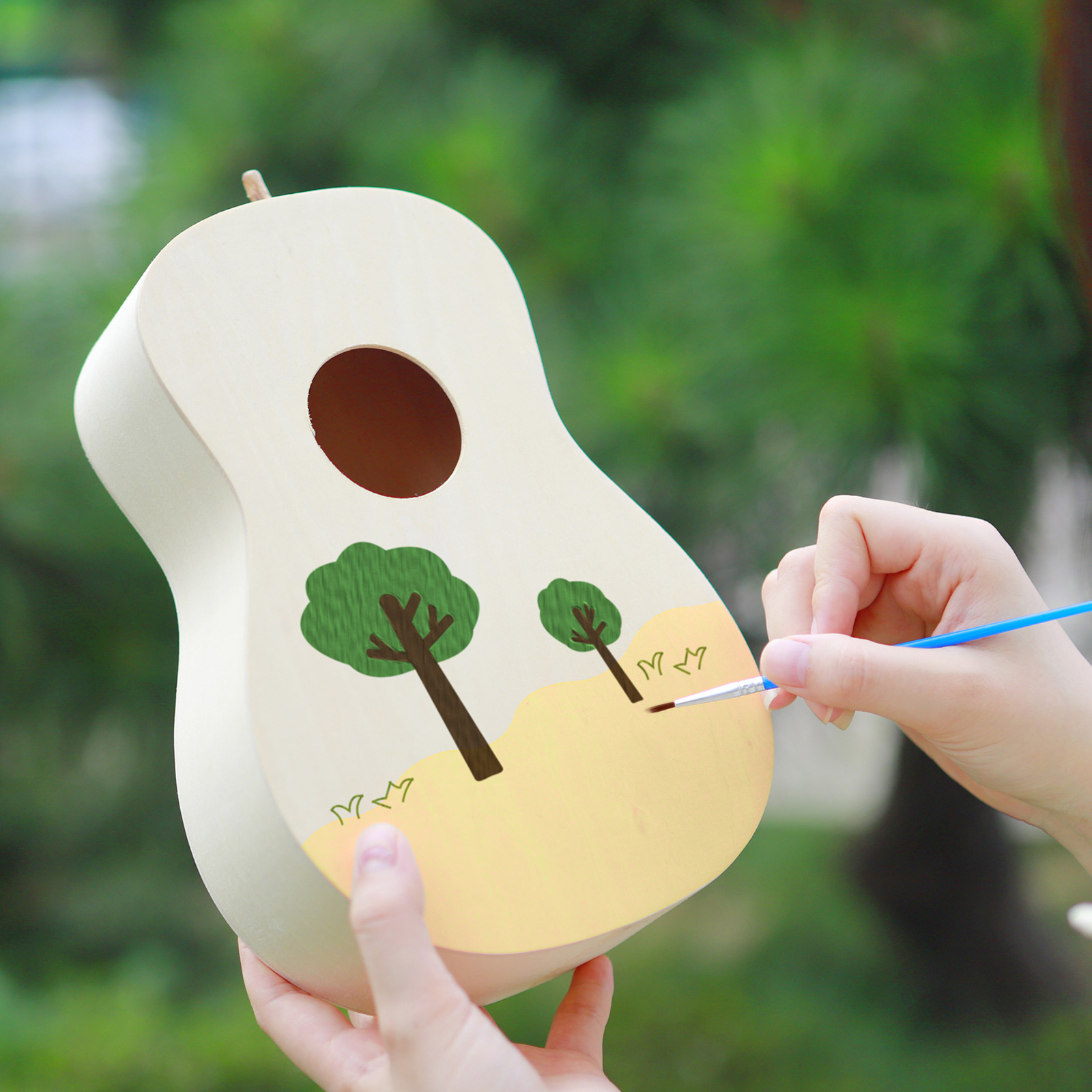 diy组装21寸尤克里里 儿童自制创意彩绘乌克丽丽绘画uklele材料包