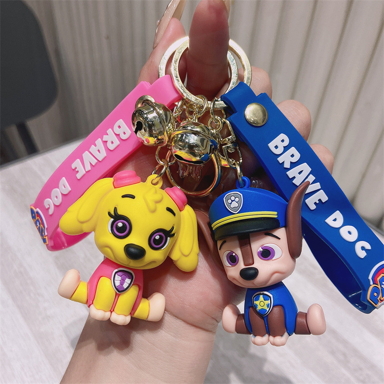 New Cartoon Cute Puppy Paw Patrol Keychain Couple Keychain Bag Car Key Chain Gift Wholesale