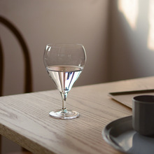 创意水滴玻璃杯 水晶玻璃香槟杯简约矮脚红酒杯 鸡尾酒杯饮料杯子