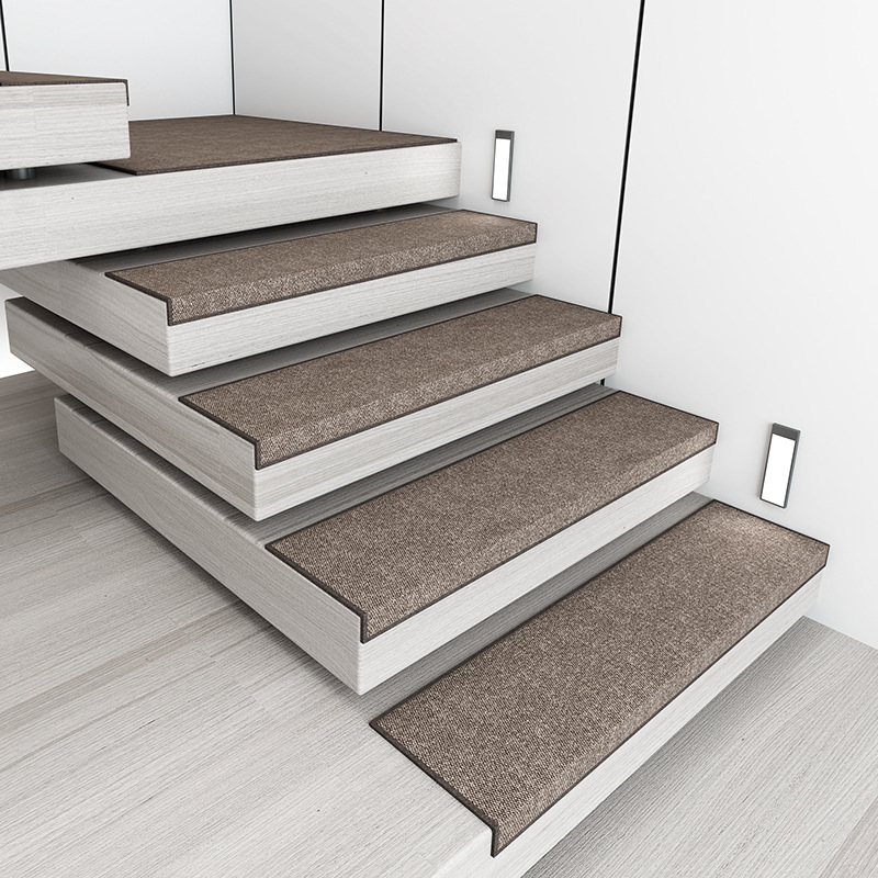 纯色楼梯踏步垫免胶自粘家用实木楼梯垫防滑楼梯脚垫满铺地毯定制