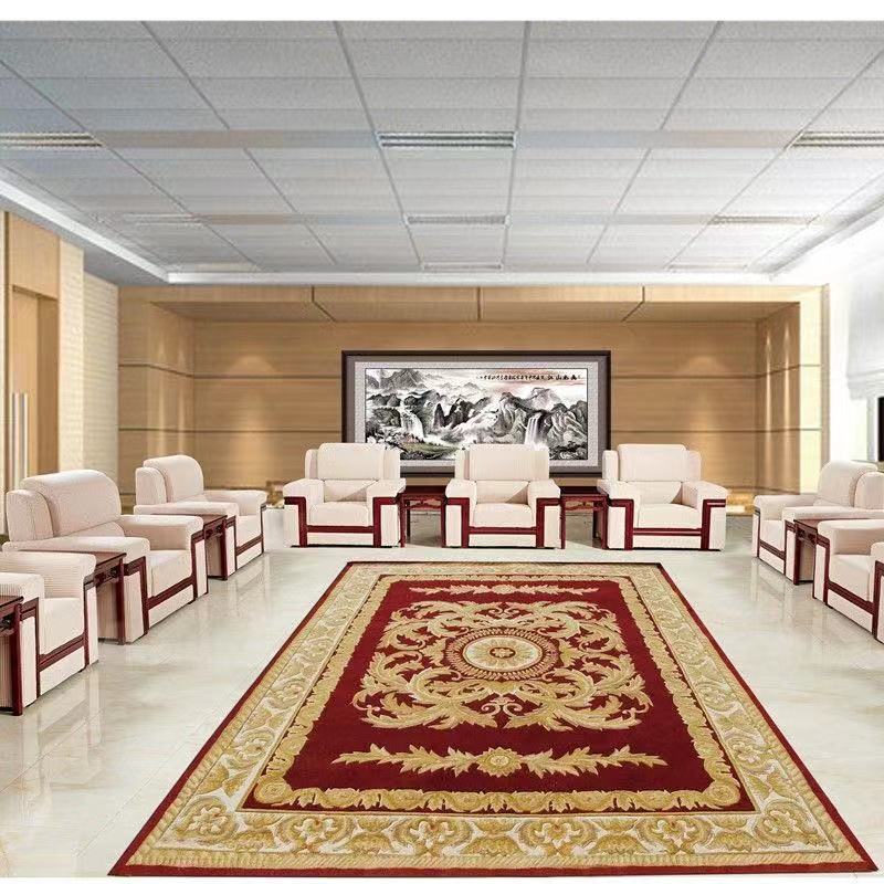 广州人民大会堂沙发中式沙商务沙发茶几贵宾室布艺沙发接待室沙发