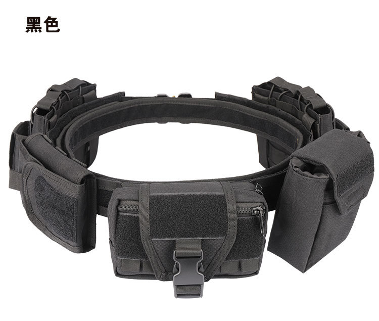 雅科达战术腰带户外巡逻多功能五件套尼龙可拆卸调节战术腰带
