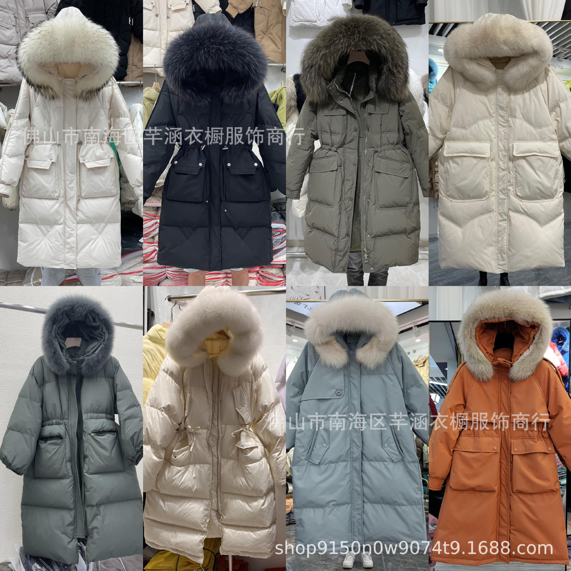 winter new korean style white duck down jacket women‘s high-end women‘s thirteen lines brand women‘s wholesale live supply