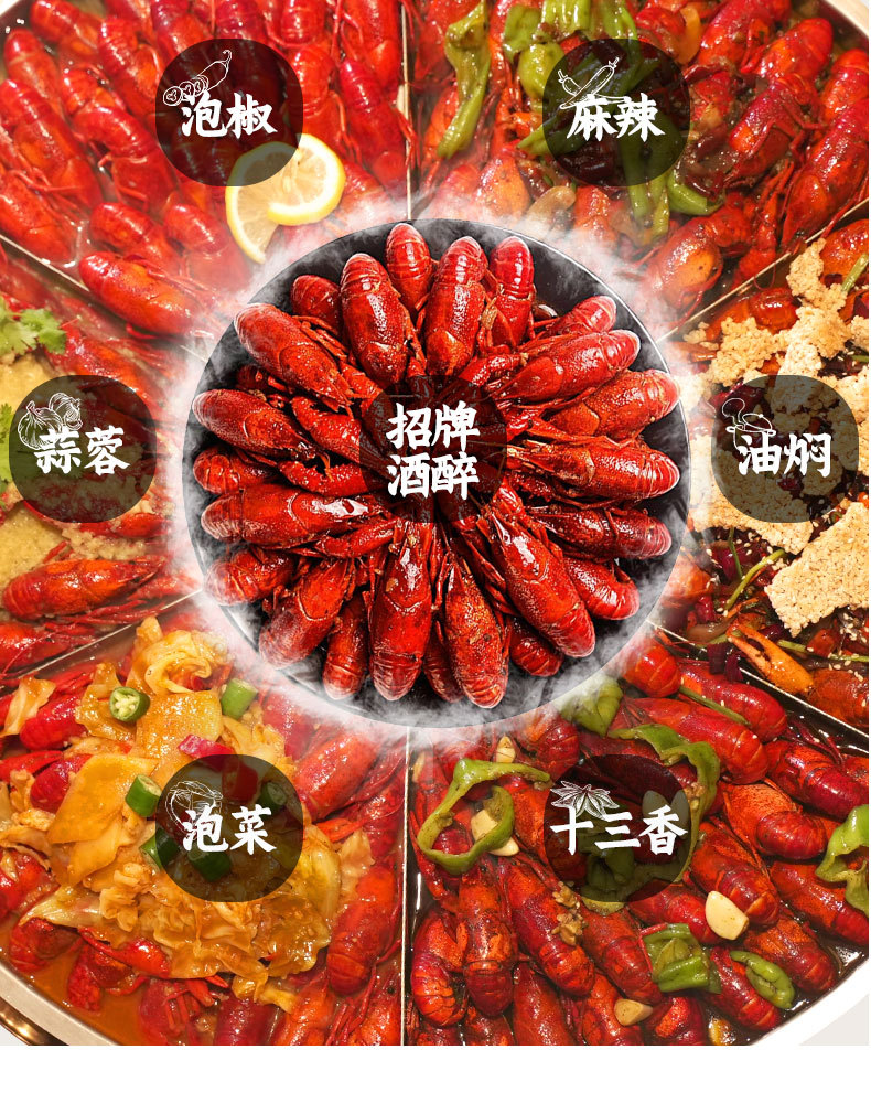 当季盱眙小龙虾1.5kg加热即食麻辣十三香蒜泥大号净虾1kg活虾烧制