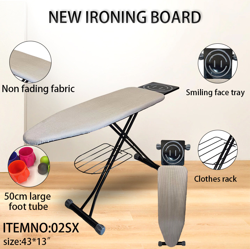2023 new cross-border 01-04sx gauze ironing board household folding ironing clothes version rack ironing clothes rack