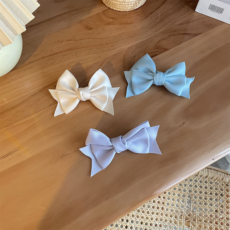 Beauty Ins Style Niche Fashionable Bow Barrettes Princess Hair Card Headdress Clip Bang Clip Brooch Sweet and Spicy