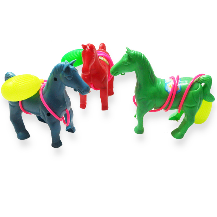 儿童经典玩具气囊玩具马气压马捏一捏玩具马压气马7080后传统玩具