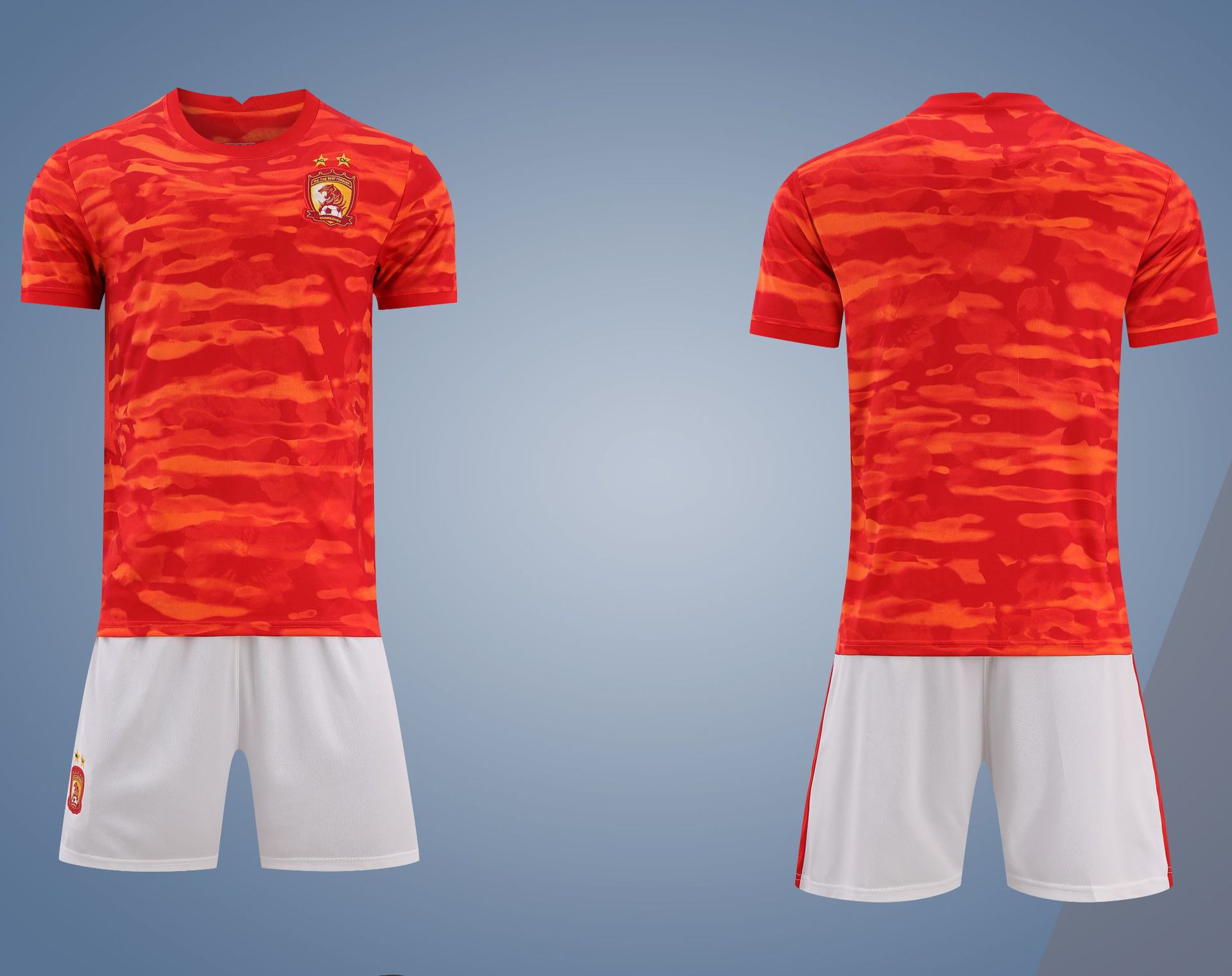 21-22恒大主场俱乐部足球衣服套装成人比赛训练服s-3xl