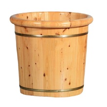 木桶泡脚桶30厘米高香柏木足浴桶保温洗脚盆家用洗足盆实木亚马逊