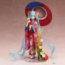 美少女系列 Stronger Miku 和服初音 花色衣 1/8 模型 盒装手办