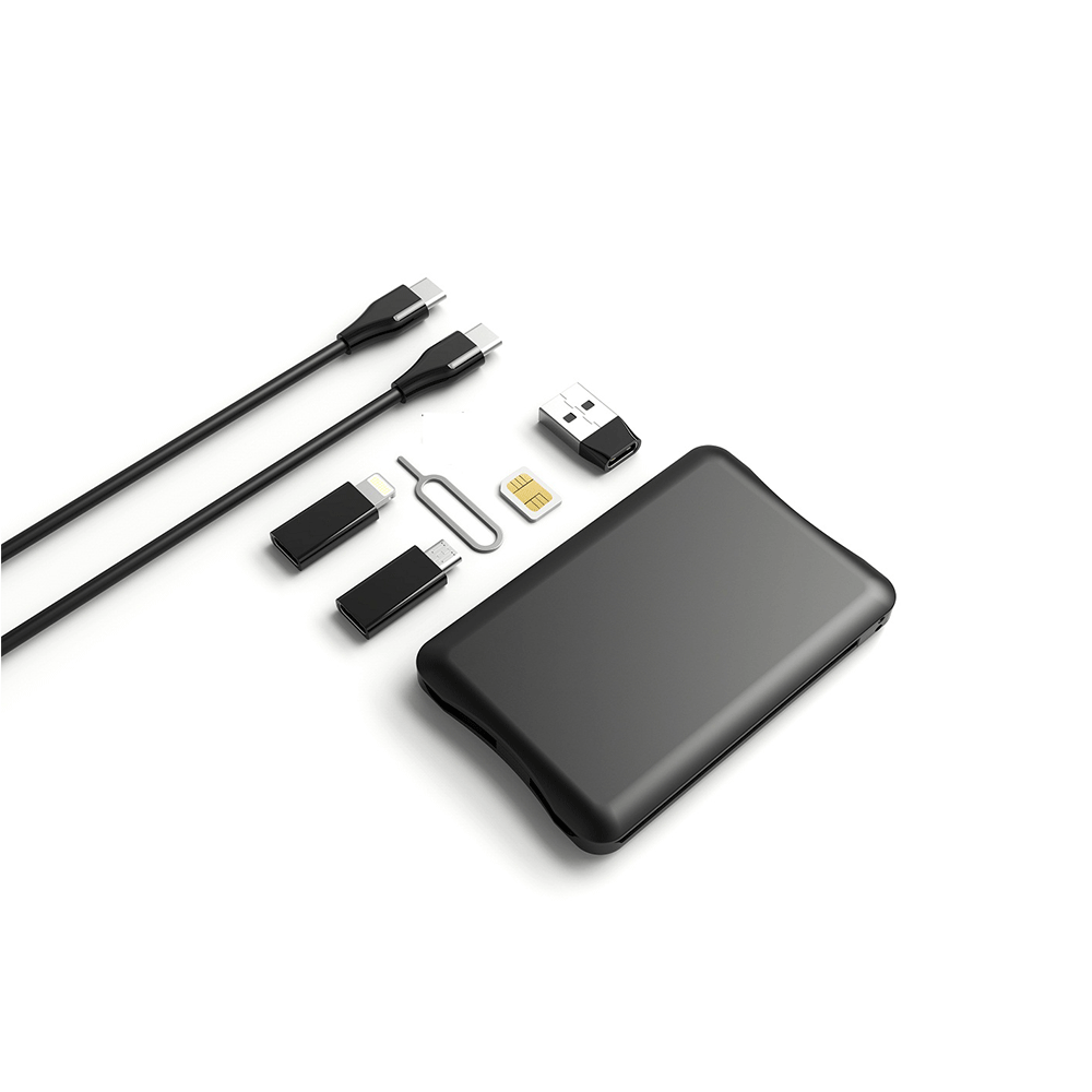 多功能旅行生存卡多合一数据线超薄卡片无线充sim卡存储工具套装