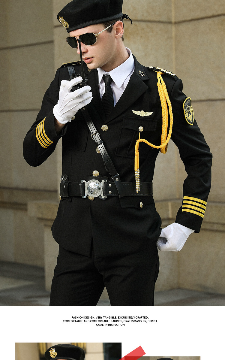 保安工作服春秋套装男长袖保安服礼宾服门卫保安制服衣服裤子全套