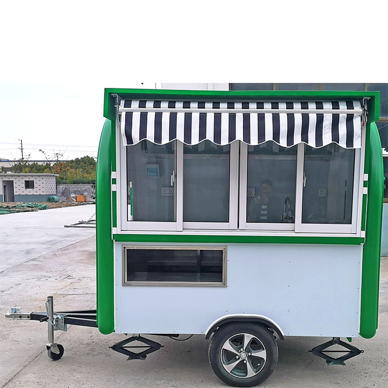 户外景区街道奶茶店车 外卖早餐营养粥快餐车多功能房车厂家直供