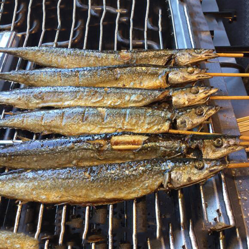 秋刀鱼小串80g*10支冷冻半成品去内脏烤鱼串腌制食材摆摊商用0647