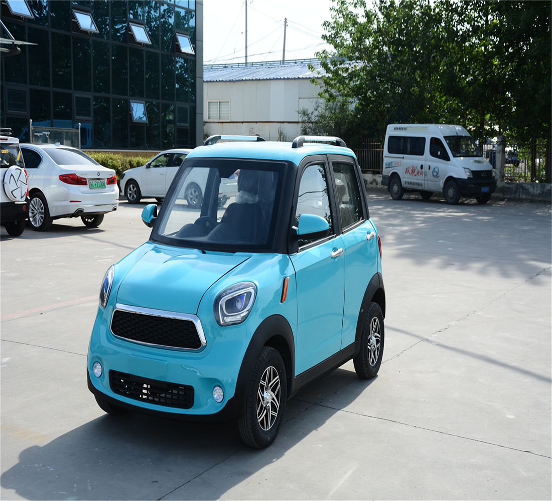 新能源电动汽车家用全封闭新款电瓶女小型轿车成人四轮油电两用车