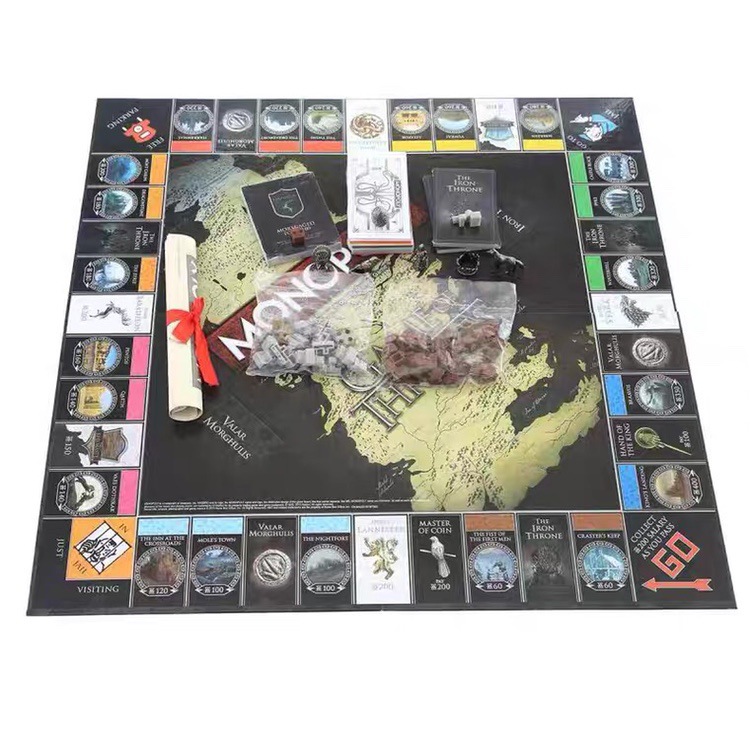 Spot English Version Monopoly Game of Thrones Game Board Game Cards