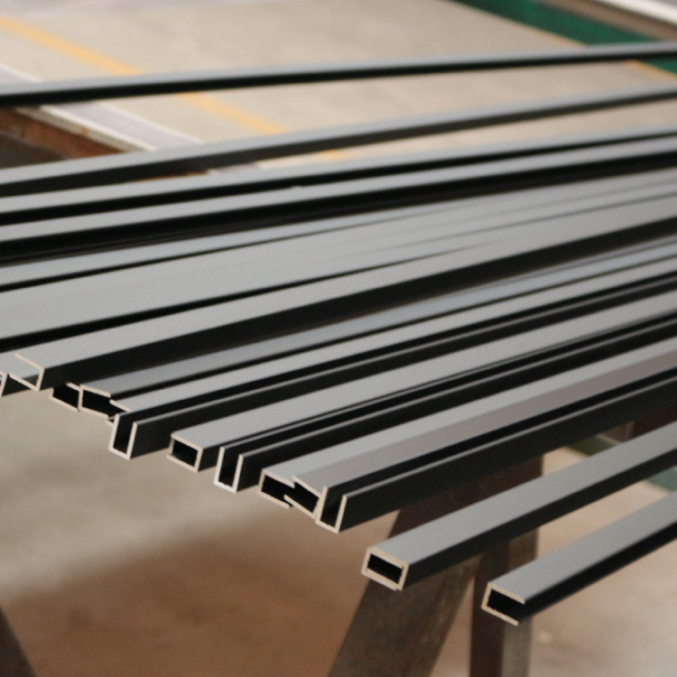 出口加拿大u槽铝型材 淋浴房铝材 镜面抛光亮光金色/银色表面处理