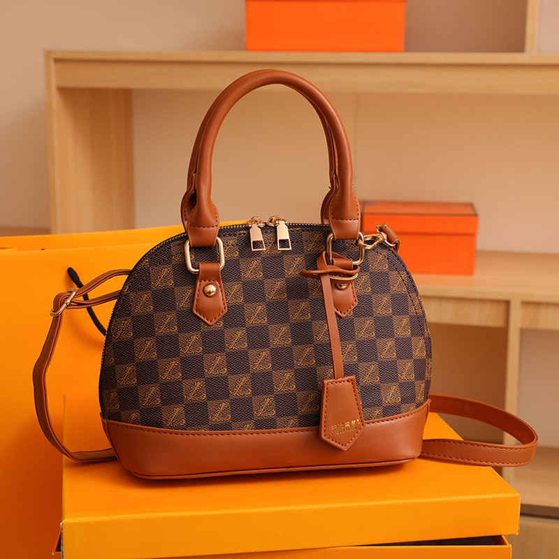 跨境贝壳包2023秋冬新款包包女包时尚潮流手提包日常单肩斜挎包