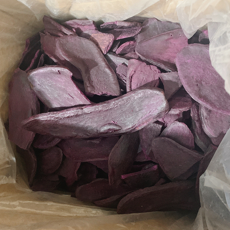 厂家批发紫薯干香脆紫薯片20斤散装香酥紫片连城地瓜干批发