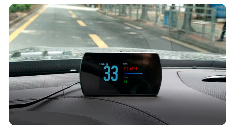 spr hud抬头显示器 汽车obd多功能液晶仪表高清gps通用车载显示屏