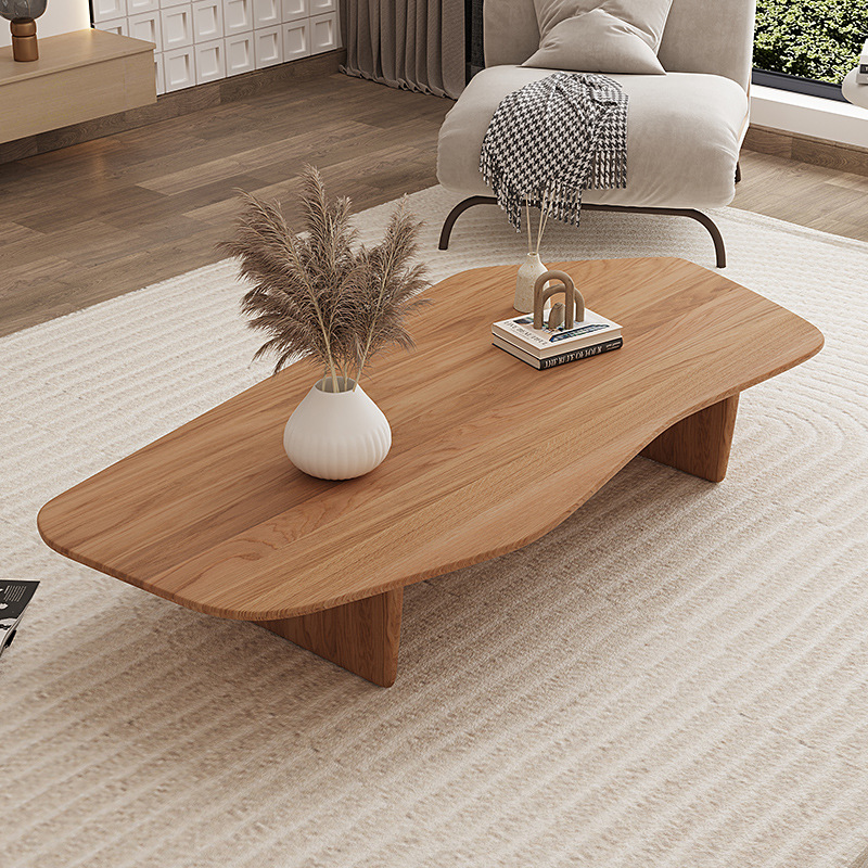 实木茶几日系家用小户型矮桌客厅阳台飘窗桌白蜡木简约原木泡茶桌