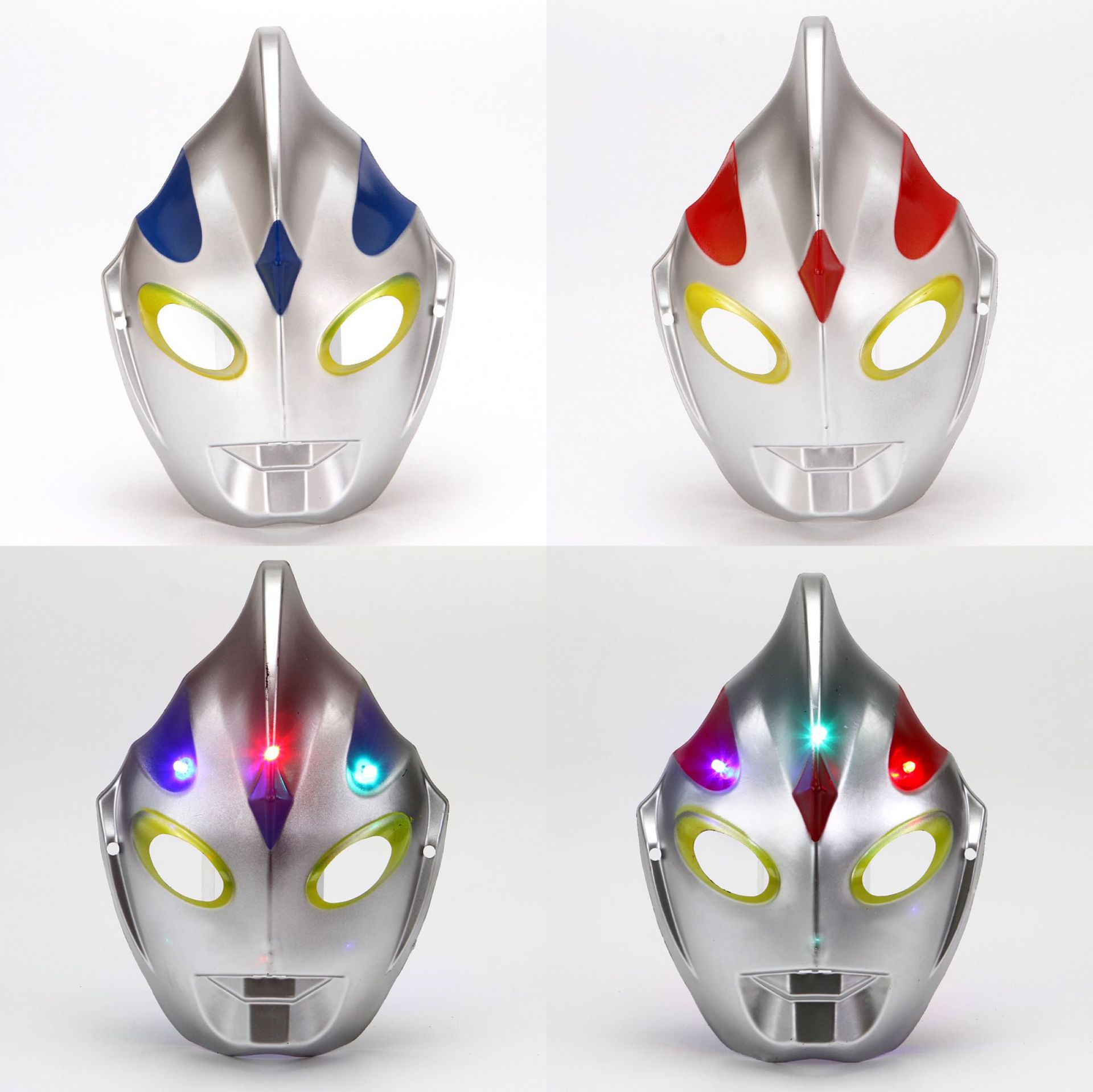 万圣节卡通发光面具迪迦儿童用品地摊热卖爆款批发奥特曼面具