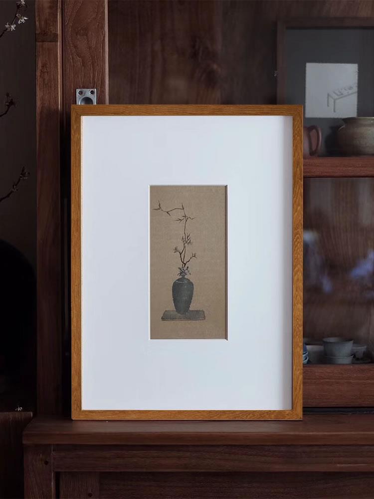 相框实木柚木m裱画框装裱国画木框照片打印加框挂墙字画大批发