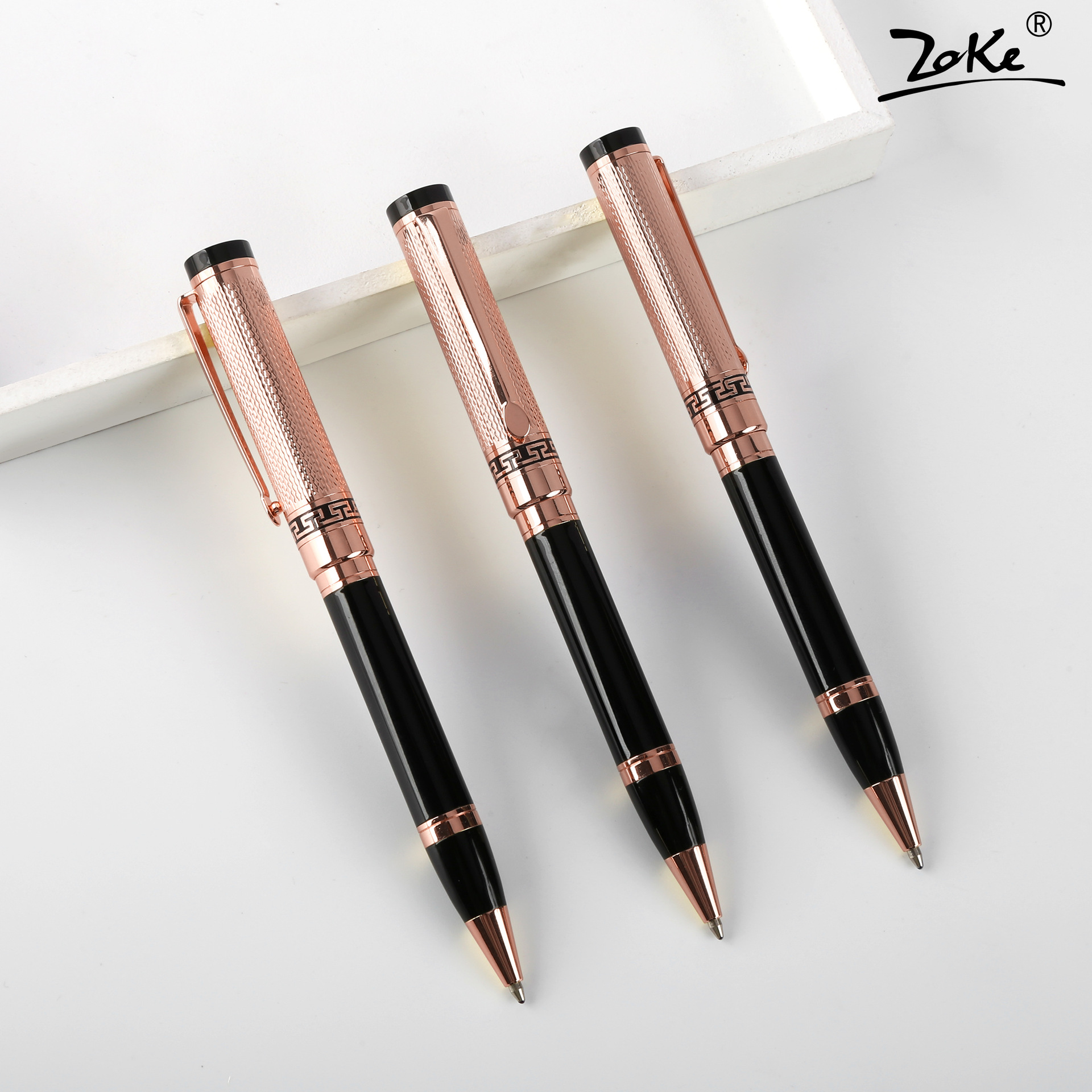 金属圆珠笔礼品商务高端复古文创中国风创意刻字重手感中性签字笔