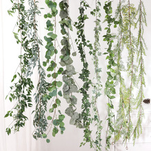 绿植植物藤条常春藤客厅空调管道背景墙森系装饰壁挂遮挡