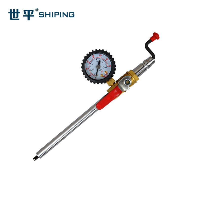 轮胎快速充气装置大车充气工具打气嘴打气杆充气杆加气杆充气表