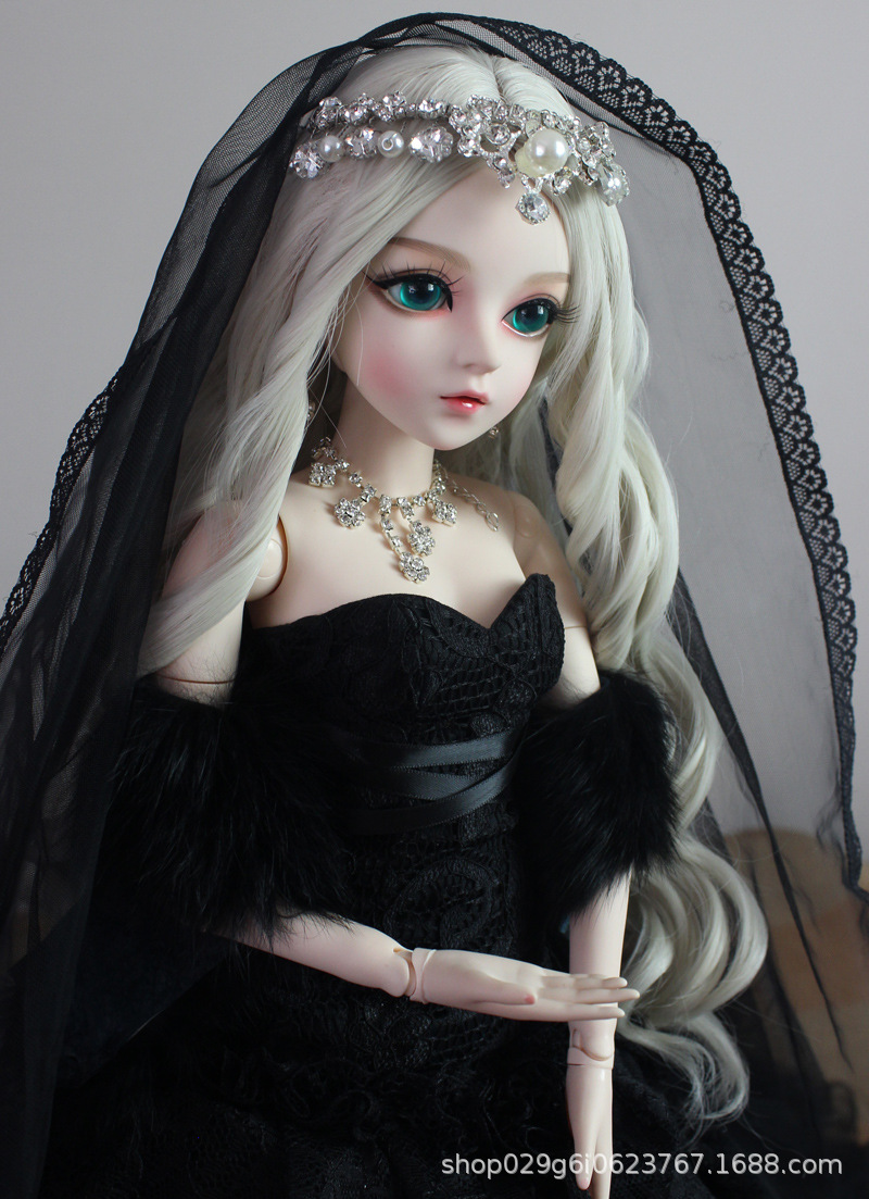 bjd婚纱公主洋娃娃手工关节送女孩儿童sd仿真玩具美人鱼娃娃大号