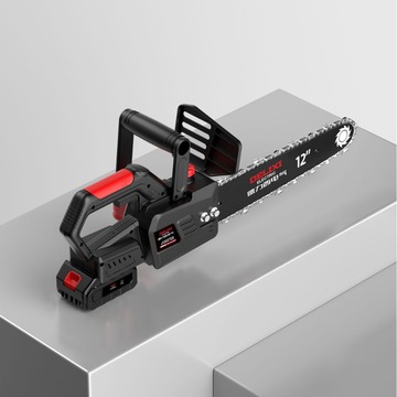 德力西电气家用小型手持电锯大功率锂电池伐木锯树切割充电式链锯