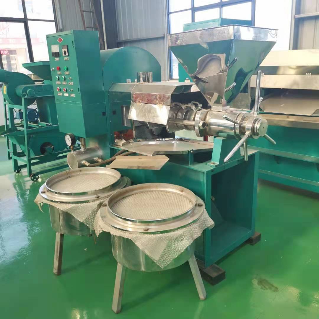 螺旋菜籽榨油机价格 花生油大豆油加工设备 榨油机配件现货供应