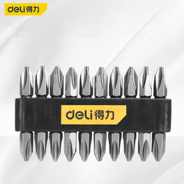 得力工具电动螺丝刀批头十字风批头起子头强磁性披头电钻批头套装