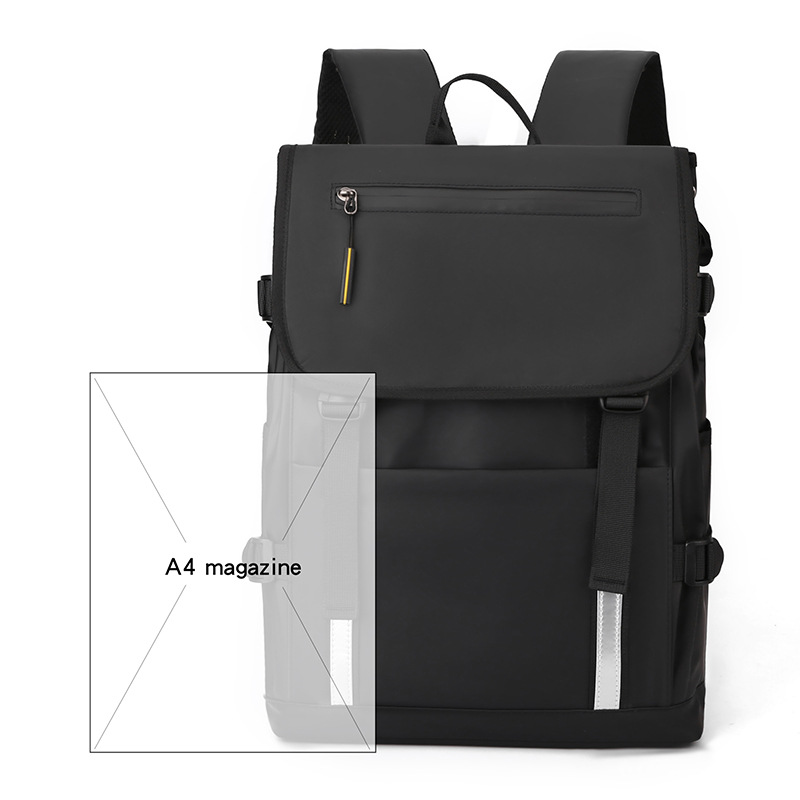 Cross-Border Fashion Men's Backpack Business Commute Computer Backpack Casual Simple Waterproof Backpack Custom Pattern