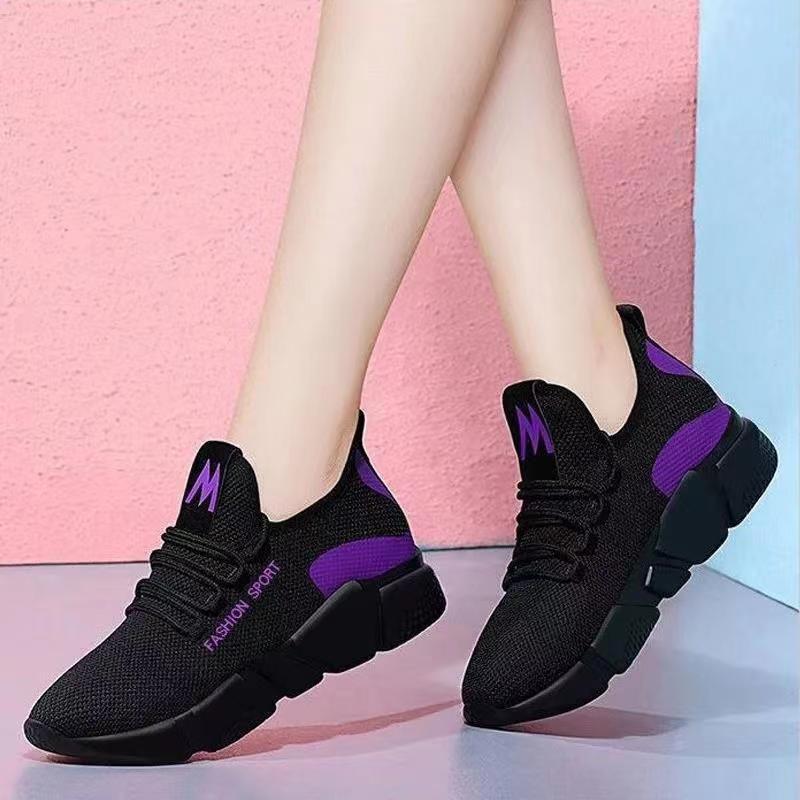 New Old Beijing Cloth Shoes Women's Walking Soft Bottom Non-Slip Mom Shoes Sneaker Breathable Mesh Shoes Stylish Casual Shoes