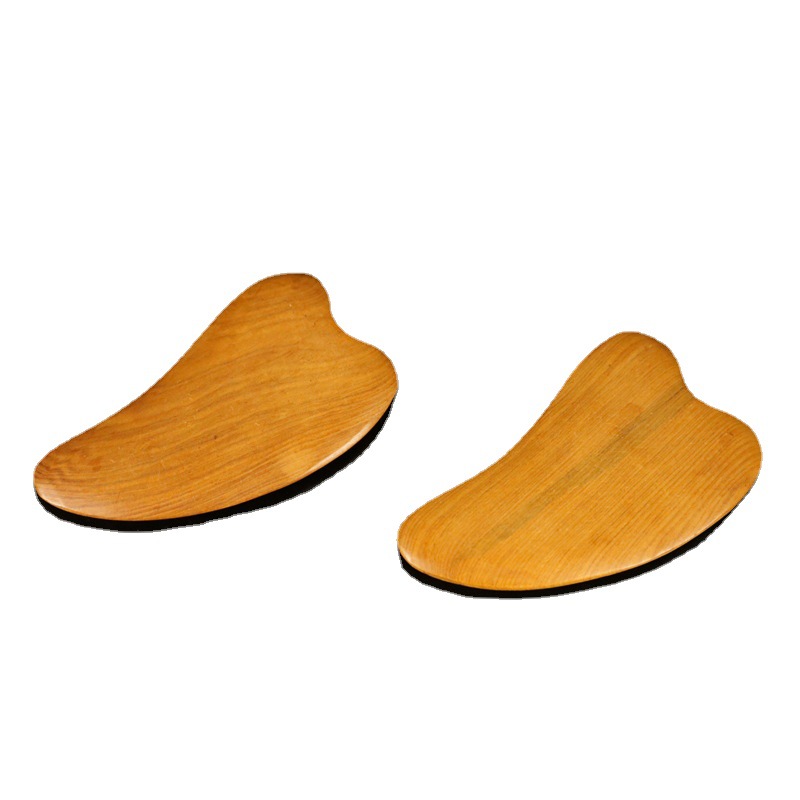 Wholesale Scrapping Plate Fragrant Wood Massager Love Heart-Shaped Triangle Face Wooden Gua Sha Scraping Massage Tool