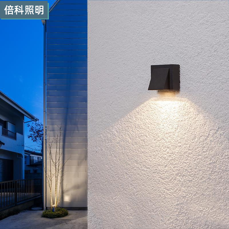 厂家直销现代简约LED壁灯室内外IP65花园酒店餐厅卧室铝材防水